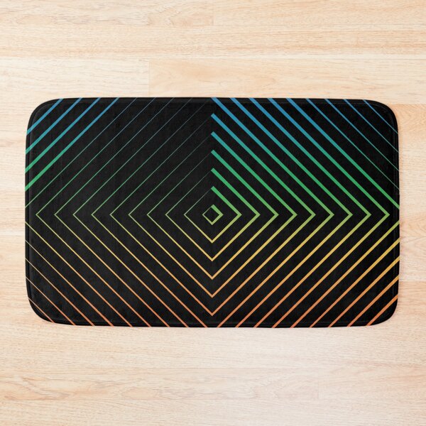 Item preview, Rainbow Optical Illusion, Color Gradient, Optical Art - Black designed and sold by AlfabetDesign.
