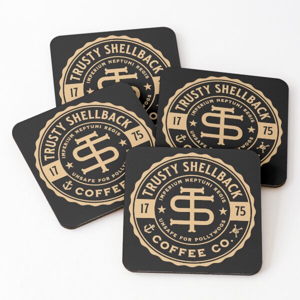 Item preview, Trusty Shellback Coffee Co. Design for Shellback Sailors designed and sold by hobrath.