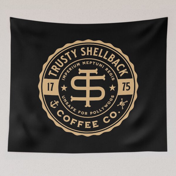 Item preview, Trusty Shellback Coffee Co. Design for Shellback Sailors designed and sold by hobrath.