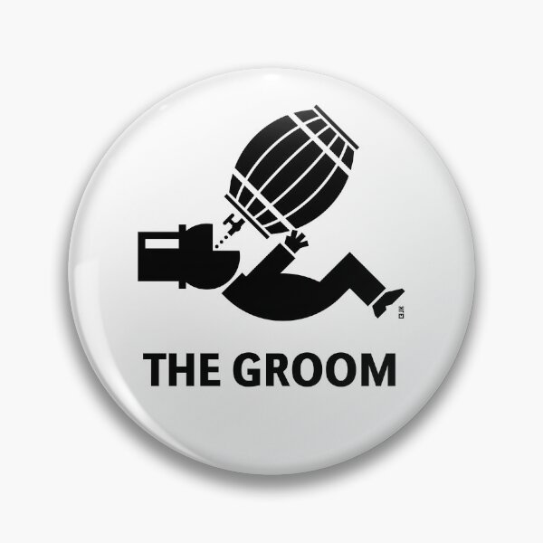 Item preview, The Groom With Beer Barrel (Stag Night / Bachelor Party / Black) designed and sold by MrFaulbaum.