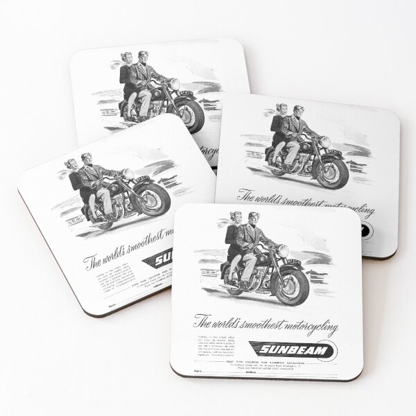Item preview, Vintage Sunbeam classic Motorcycle advert designed and sold by Random Railways.