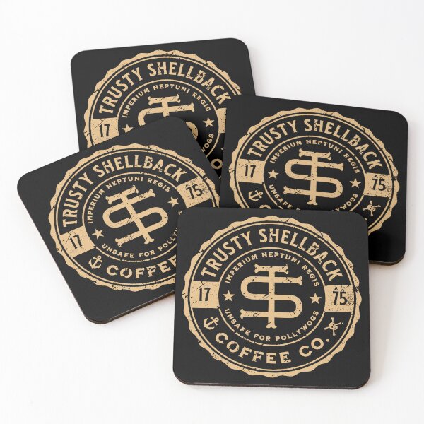 Item preview, Vintage Distressed Trusty Shellback Coffee Co. Design for Shellback Sailors designed and sold by hobrath.
