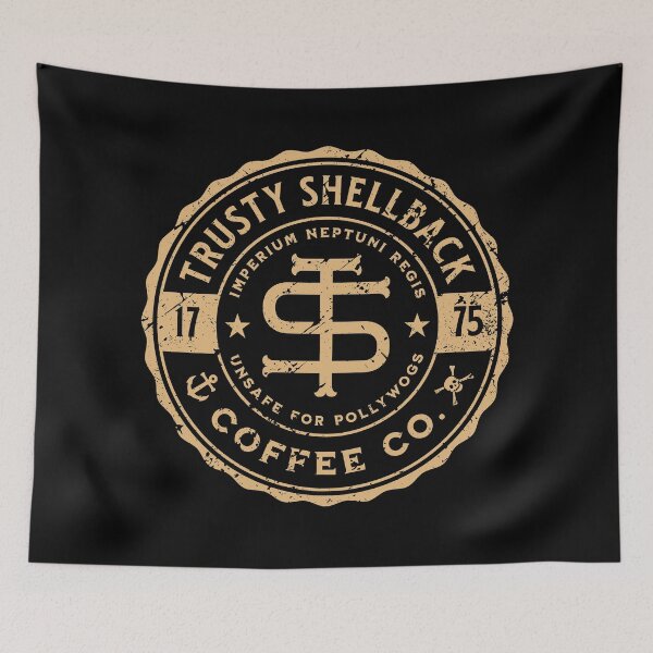 Item preview, Vintage Distressed Trusty Shellback Coffee Co. Design for Shellback Sailors designed and sold by hobrath.