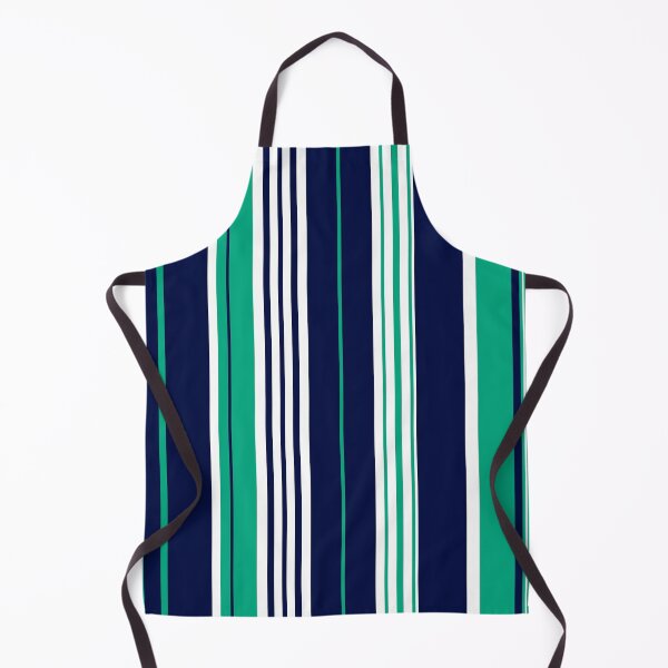 Item preview, Mint, White & Navy Stripes designed and sold by PSCSCo.