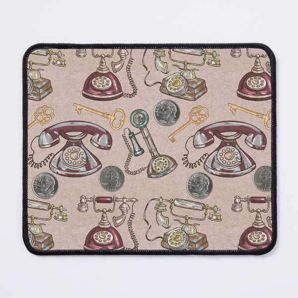 Item preview, OLD PHONES FROM THE 50S PATTERN designed and sold by Cocodino ⭐⭐⭐⭐⭐.