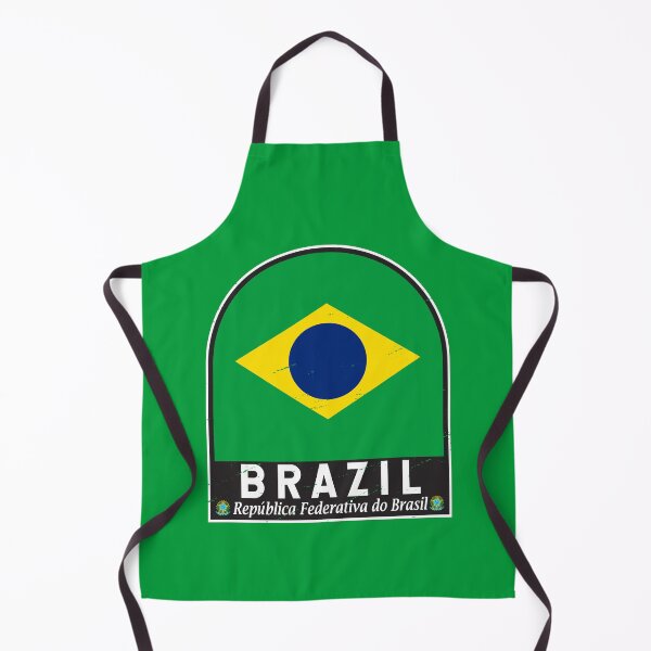 Item preview, Brazil Flag Emblem Distressed Vintage designed and sold by KrisSidDesigns.