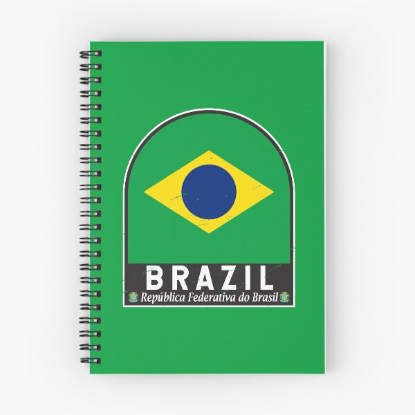 Item preview, Brazil Flag Emblem Distressed Vintage designed and sold by KrisSidDesigns.