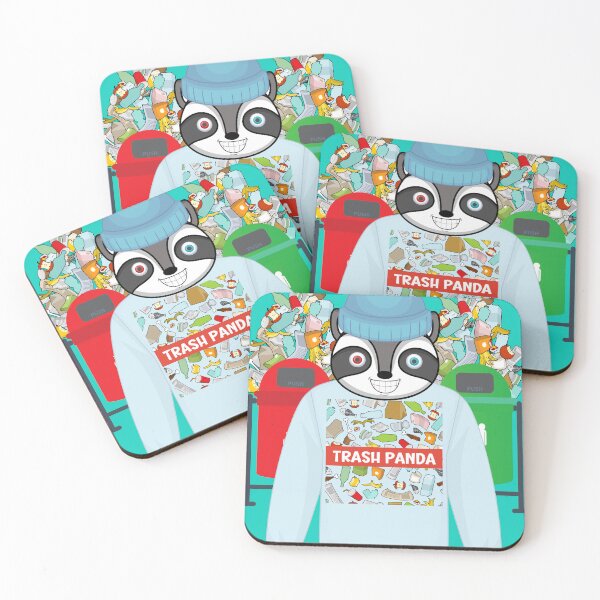 Item preview, Dirty feral trash panda hype funny animals designed and sold by dylan150488.
