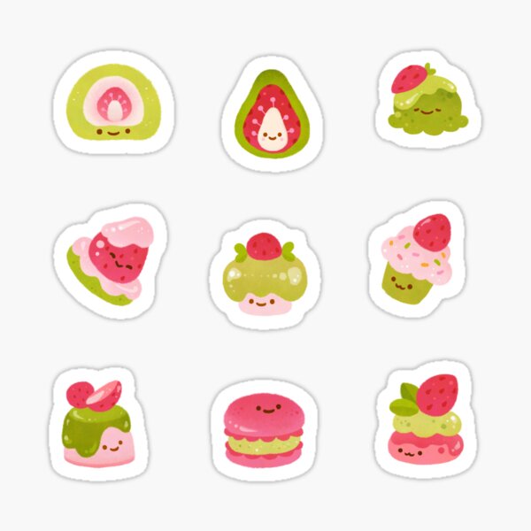 Item preview, Strawberry Matcha - black designed and sold by pikaole.