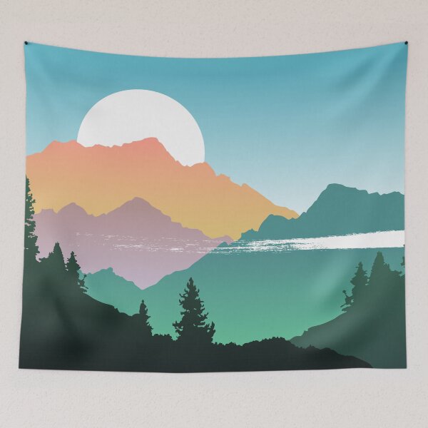 Item preview, Landscape dawn in the mountains designed and sold by Ranedel.