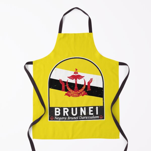 Item preview, Brunei Flag Emblem Distressed Vintage designed and sold by KrisSidDesigns.
