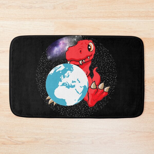 Item preview, Earth day, Red T-rex Dinosaur holding Mother Earth #2 designed and sold by Hypnotees.