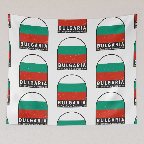 Item preview, Bulgaria Flag Emblem Distressed Vintage designed and sold by KrisSidDesigns.