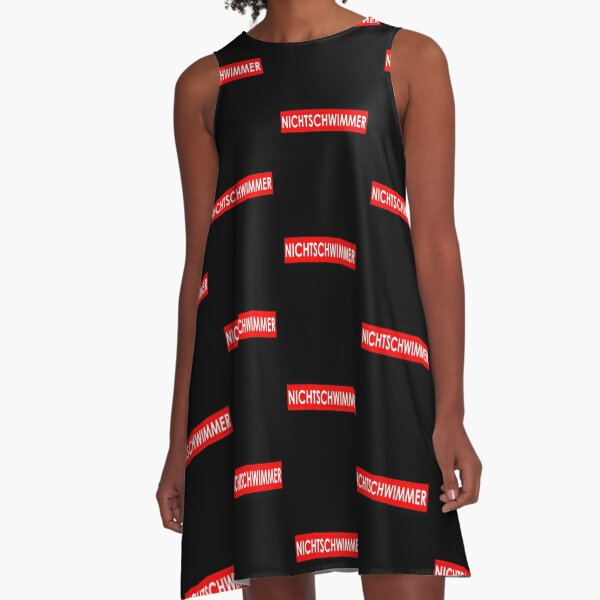 NON-SWIMMER - funny party outfit for lifeguards A-Line Dress