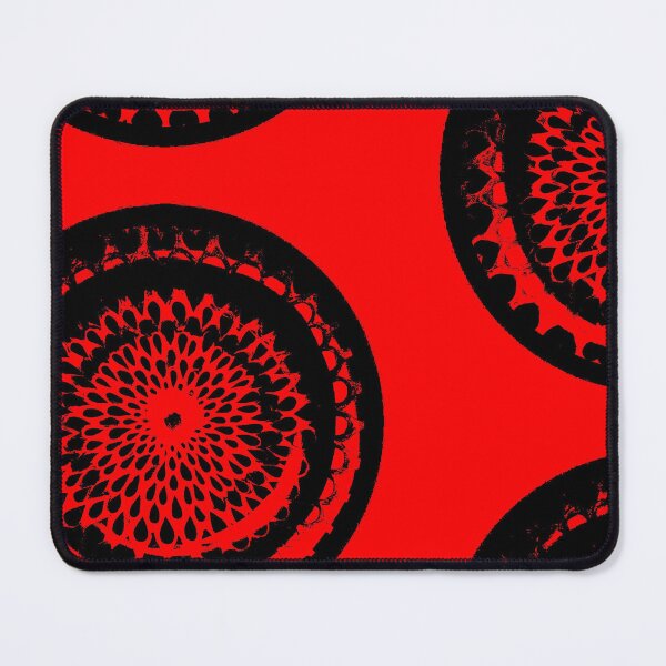 Item preview, Red and black abstract circle painting. designed and sold by jaggerstudios.