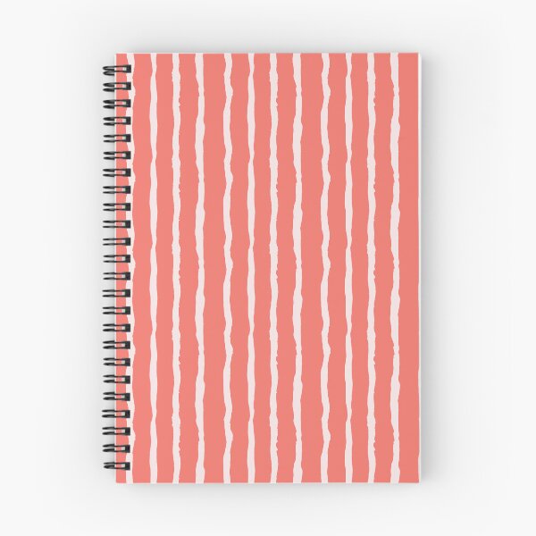 Item preview, Coral Pink Wonky Stripes designed and sold by Laura Jane Kirton.