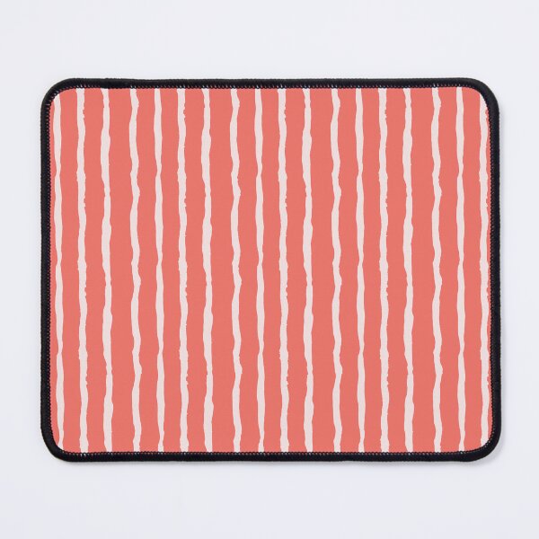 Item preview, Coral Pink Wonky Stripes designed and sold by Laura Jane Kirton.