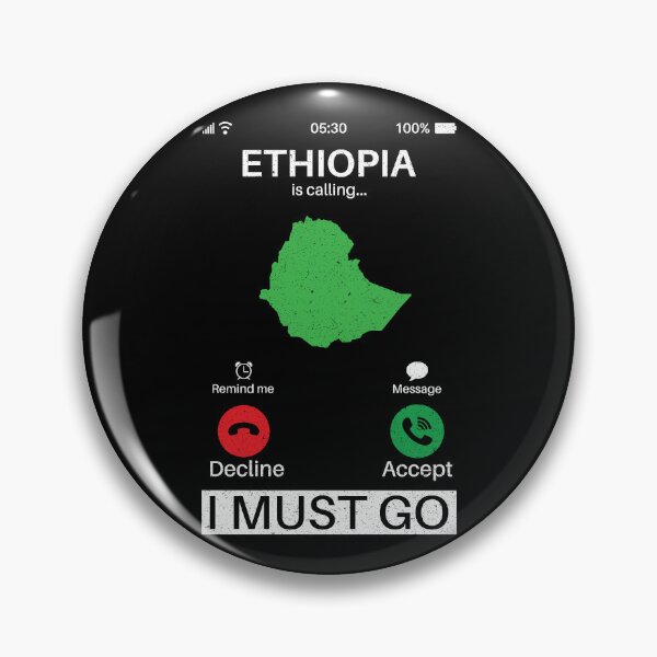 Item preview, Ethiopia Is Calling I Must Go: Ethiopia Home Calling - Vintage Flag Ethiopian Pride Vacation designed and sold by Adexyl.