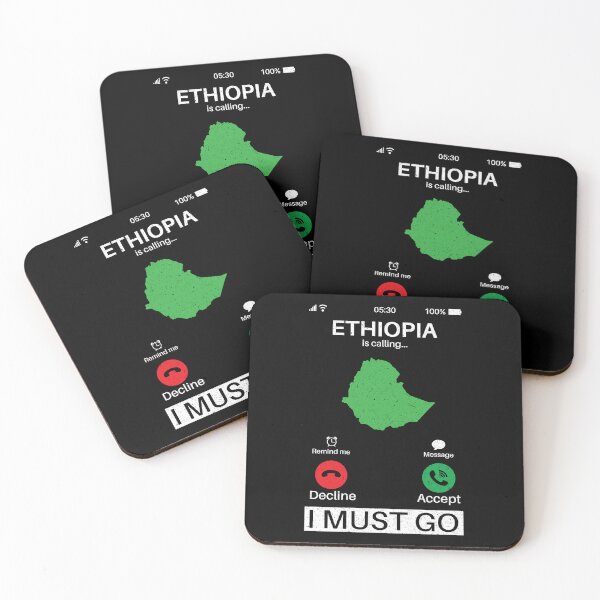 Item preview, Ethiopia Is Calling I Must Go: Ethiopia Home Calling - Vintage Flag Ethiopian Pride Vacation designed and sold by Adexyl.
