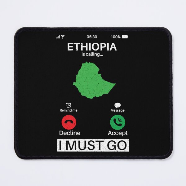 Item preview, Ethiopia Is Calling I Must Go: Ethiopia Home Calling - Vintage Flag Ethiopian Pride Vacation designed and sold by Adexyl.