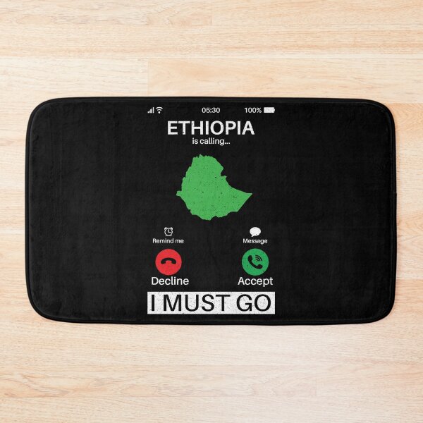 Item preview, Ethiopia Is Calling I Must Go: Ethiopia Home Calling - Vintage Flag Ethiopian Pride Vacation designed and sold by Adexyl.