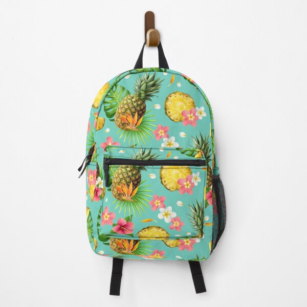 Item preview, Beutifull Pineapple with tropical flowers designed and sold by Creative Line Prints.