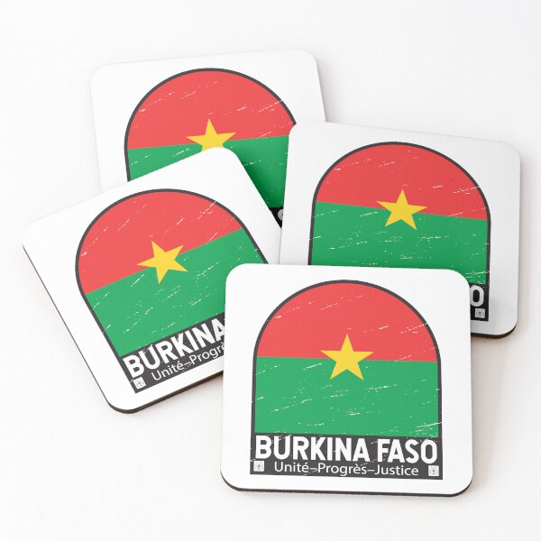 Item preview, Burkina Faso Flag Emblem Distressed Vintage designed and sold by KrisSidDesigns.