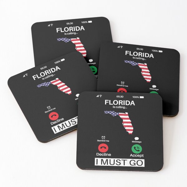 Item preview, Florida Is Calling I Must Go: Vintage Florida State, Florida Home Calling, Vacation designed and sold by Adexyl.