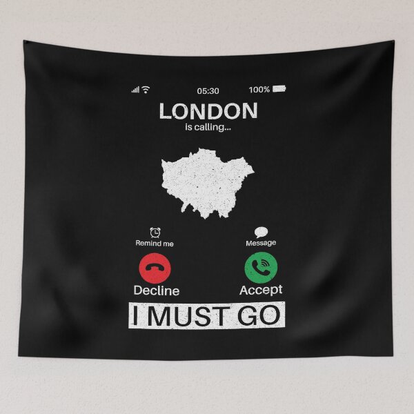 Item preview, London Is Calling I Must Go: Vintage London State, UK United Kingdom Home Calling, Vacation designed and sold by Adexyl.