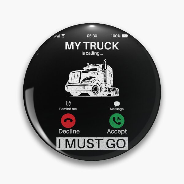 Item preview, My Truck Is Calling I Must Go: Vintage Funny Trucker Trucking Big Rig Truck Driver designed and sold by Adexyl.