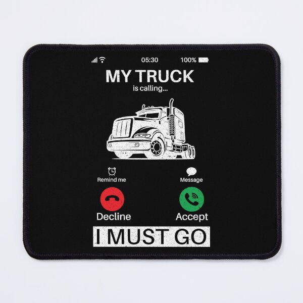 Item preview, My Truck Is Calling I Must Go: Vintage Funny Trucker Trucking Big Rig Truck Driver designed and sold by Adexyl.