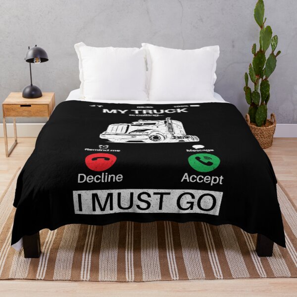 Item preview, My Truck Is Calling I Must Go: Vintage Funny Trucker Trucking Big Rig Truck Driver designed and sold by Adexyl.