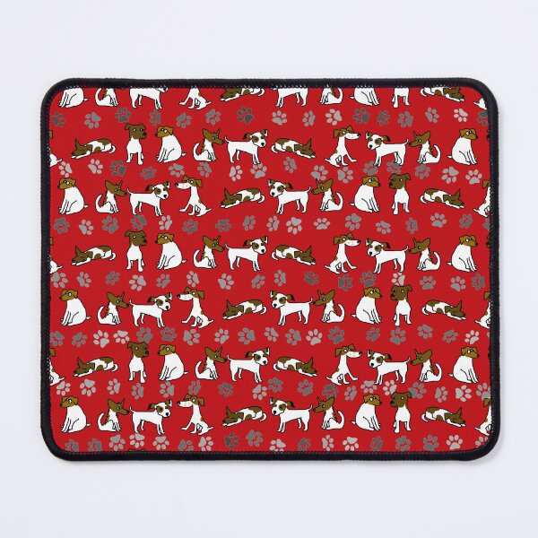 Item preview, Funny Jack Russell Terrier Cartoon Pattern Red designed and sold by jaggerstudios.