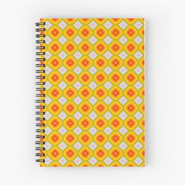 Item preview, Floral Summer Geometric Tile Seamless Repeating Pattern in orange and yellow designed and sold by PatternFantasy.