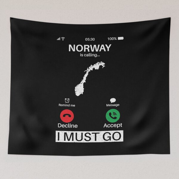 Item preview, Norway Is Calling I Must Go: Norway Home Calling - Vintage Flag Norwegian Pride Vacation designed and sold by Adexyl.
