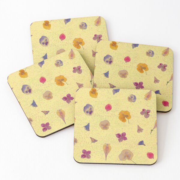 Item preview, Dried flower petals seamless patterns designed and sold by AleFairyland.