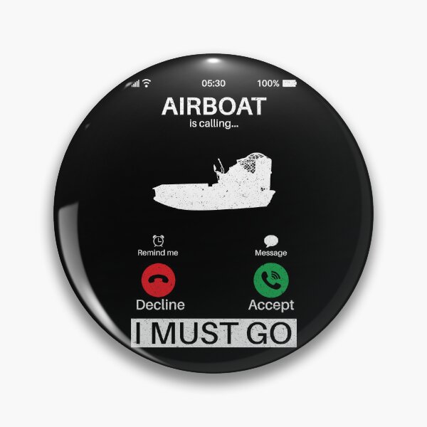 Item preview, Airboat Is Calling I Must Go: Vintage Funny Airboat Lover Sailor Captain Ship Driver Vacation designed and sold by Adexyl.