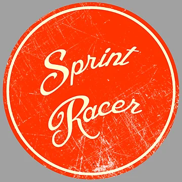 Artwork thumbnail, Sprint Racer 'Distressed' Style - Red by RedFirecracker
