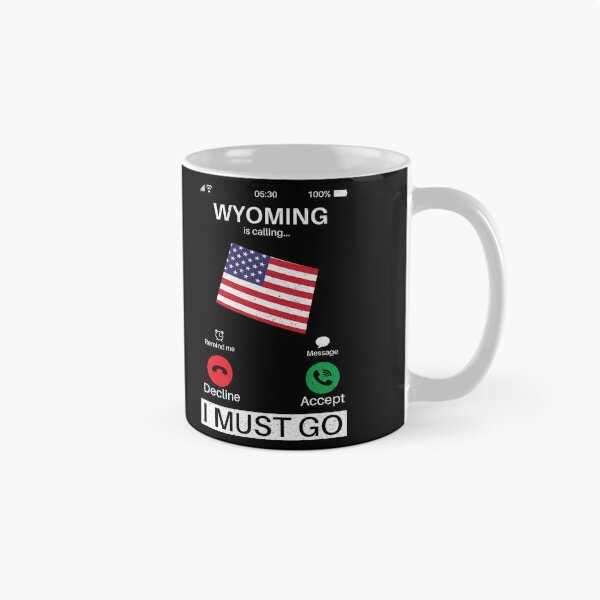Item preview, Wyoming Is Calling I Must Go: Vintage Wyoming State, Wyomingite Home Calling, Vacation designed and sold by Adexyl.