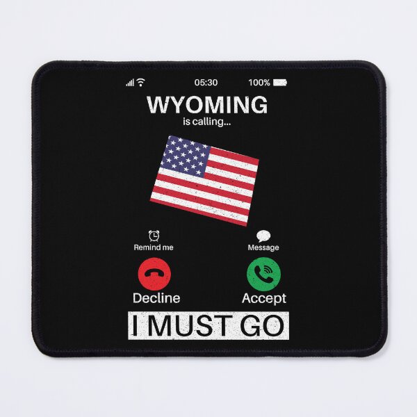 Item preview, Wyoming Is Calling I Must Go: Vintage Wyoming State, Wyomingite Home Calling, Vacation designed and sold by Adexyl.