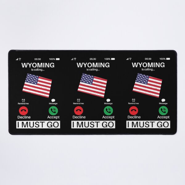 Item preview, Wyoming Is Calling I Must Go: Vintage Wyoming State, Wyomingite Home Calling, Vacation designed and sold by Adexyl.
