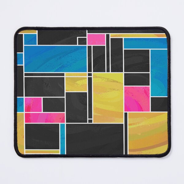 Item preview, Mondrian Blue Pink Black  designed and sold by ImagineThatNYC.