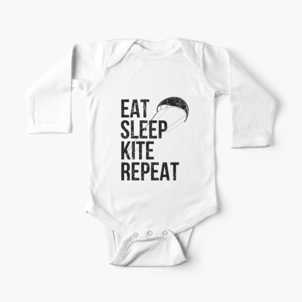 design kitesurf pour hommes femmes et enfants qui aiment le kitesurf ou le kitesurf - Eat Body manches longues
