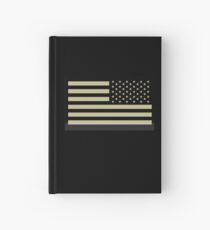 AMERICAN ARMY, Soldier, American Military, Arm Flag, US Military, IR, Infrared, USA, Flag, Reverse side flag, on BLACK Notizbuch