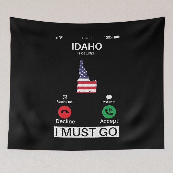 Item preview, Idaho Is Calling I Must Go: Vintage Idaho State, Idahoan Home Calling, Vacation designed and sold by Adexyl.