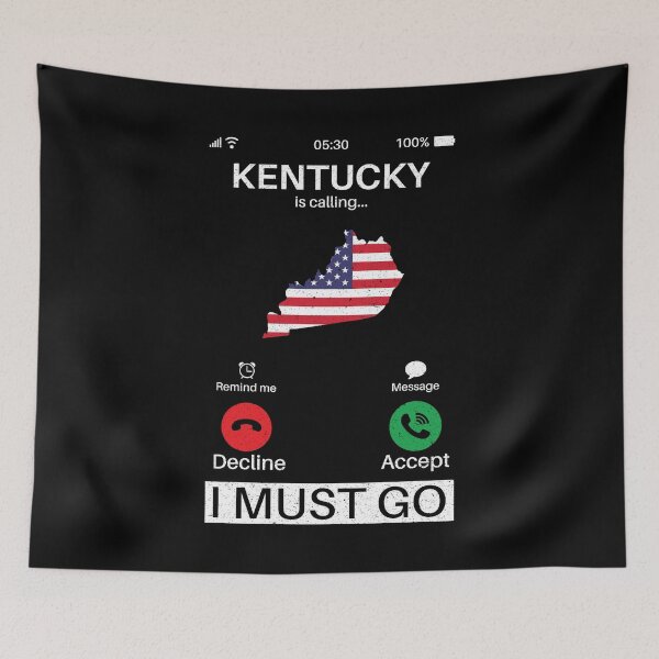 Artikelvorschau, Kentucky ruft, ich muss hin: Vintage Kentucky State, Kentucky Home Calling, Urlaub entworfen und verkauft von Adexyl.