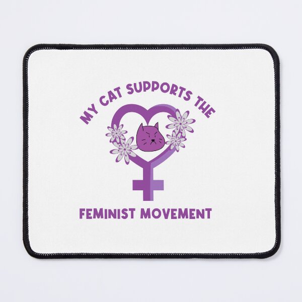 Item preview, My Cat Supports The Feminist Movement designed and sold by SportyDogShop.