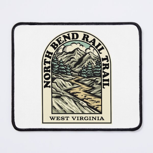 Item preview, North Bend Rail Trail West Virginia hiking backpacking trail designed and sold by HalpinDesign.