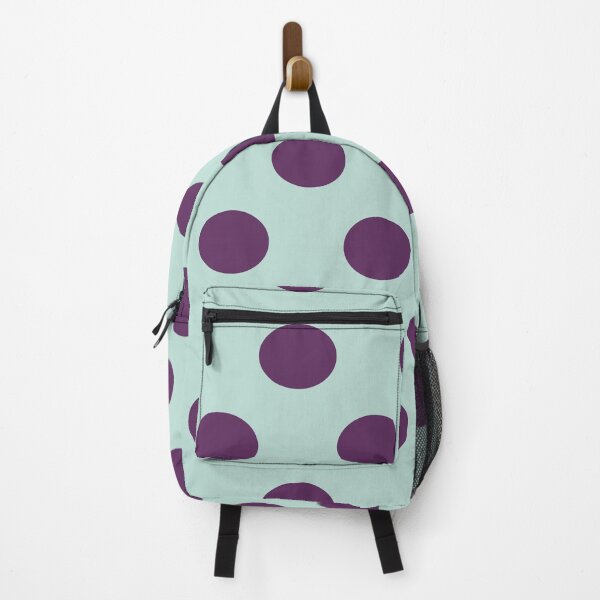 Item preview, Large AUBERGINE PURPLE and MINT GREEN POLKA DOTS  designed and sold by RachelMacht.