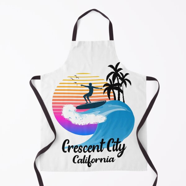 Item preview, Crescent City California Seaside Retro Sunset designed and sold by mountainadora.
